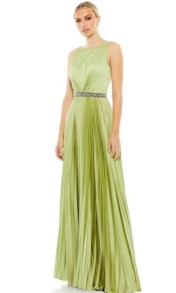 Ieena Duggal 26610 - Sleeveless With Belt Long Dress
