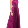 Ieena Duggal 26610 - Sleeveless With Belt Long Dress