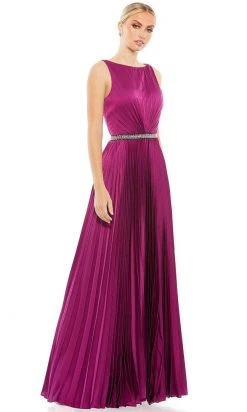 Ieena Duggal 26610 - Sleeveless With Belt Long Dress