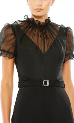 Ieena Duggal 26621 - Sheer Yoke Jumpsuit