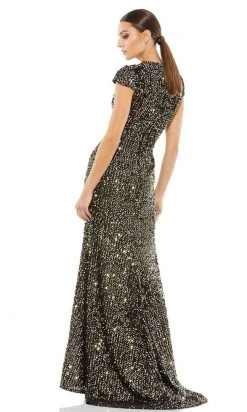 Ieena Duggal - 26647 Cap Sleeve Sequin Dress