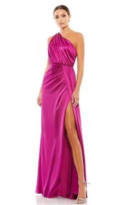Ieena Duggal - 26654 One Shoulder High Slit Gown