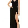 Ieena Duggal - 26695 Embellished Strap Wrap Gown