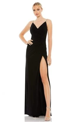 Ieena Duggal - 26695 Embellished Strap Wrap Gown