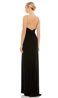 Ieena Duggal - 26695 Embellished Strap Wrap Gown