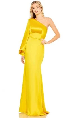 Ieena Duggal 26712 - Asymmetric Long Sleeved Evening Gown 11 Ieena Duggal 26712 - Asymmetric Long Sleeved Evening Gown