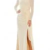 Ieena Duggal 26715 - Ruched Waist Sequin Evening Dress