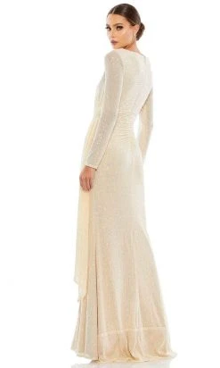 Ieena Duggal 26715 - Ruched Waist Sequin Evening Dress