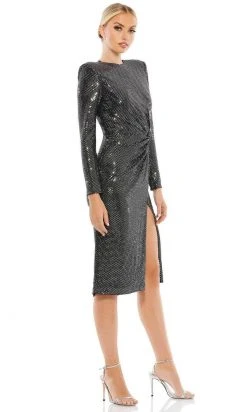 Ieena Duggal 26721 - Jewel Neck Ruched Evening Dress