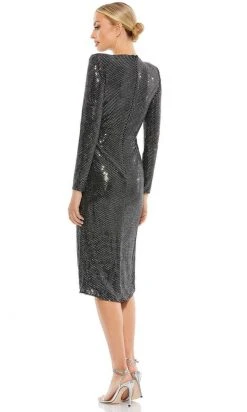 Ieena Duggal 26721 - Jewel Neck Ruched Evening Dress