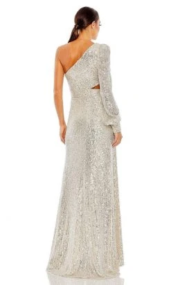 Ieena Duggal - 26730 Long Sleeve Allover Sequin Dress