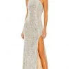 Ieena Duggal - 26990 Draped Back Sheath Gown 1 Ieena Duggal - 26990 Draped Back Sheath Gown