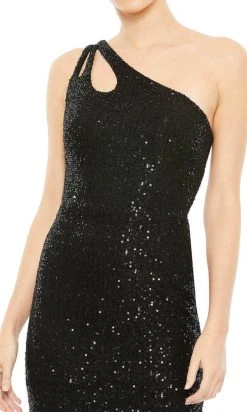 Ieena Duggal 42029 - Asymmetric Shoulder Cutout Formal Dress