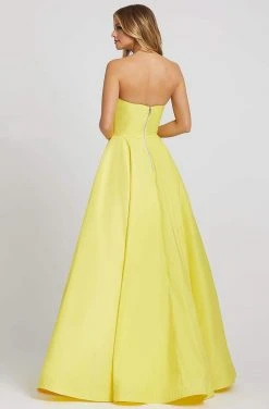 Mac Duggal Ieena Duggal - 48875I Strapless Straight Neck A-Line Gown With Pocket 7 Mac Duggal Ieena Duggal - 48875I Strapless Straight Neck A-Line Gown With Pocket