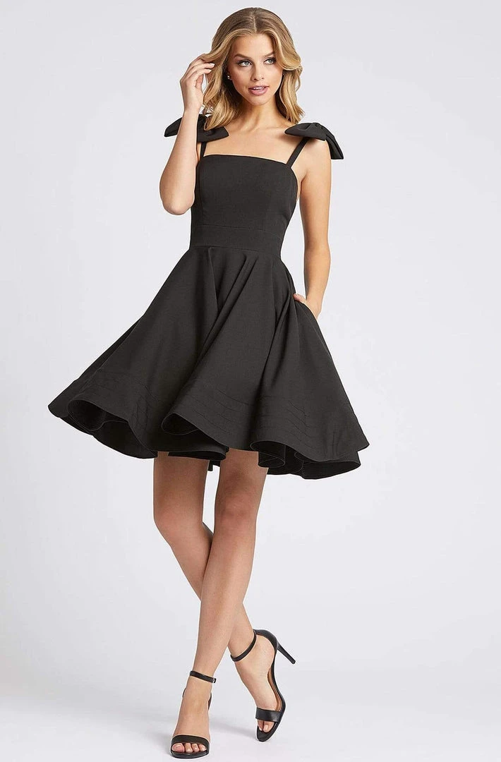 Ieena Duggal - 49034I Bow Accent Shoulders A-Line Cocktail Dress 5 Ieena Duggal - 49034I Bow Accent Shoulders A-Line Cocktail Dress