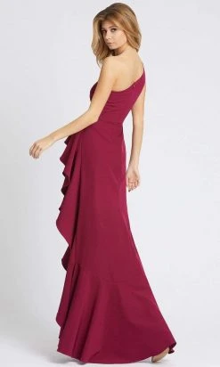 Ieena Duggal - 49089 Asymmetric Flowy Slit Dress