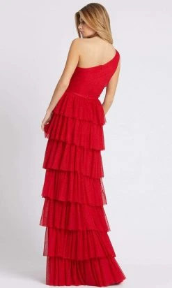 Ieena Duggal - 49102 One Shoulder Long Tiered Dress 6 Ieena Duggal - 49102 One Shoulder Long Tiered Dress