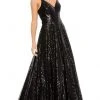 Ieena Duggal - 49483 Sequin-Festooned A-Line Dress 1 Ieena Duggal - 49483 Sequin-Festooned A-Line Dress
