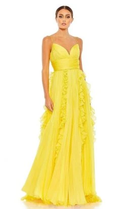 Ieena Duggal - 49533 Ruffle Trimmed A-Line Gown