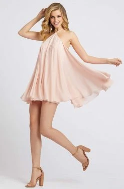 Mac Duggal Ieena Duggal - 55259I Sleeveless Halter Neck Romper