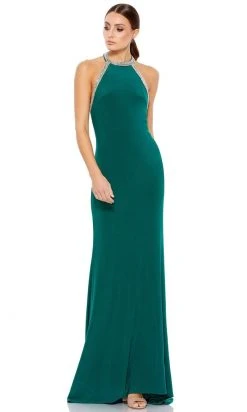 Ieena Duggal - 55285 Embellished Halter Sheath Dress