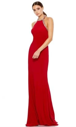 Ieena Duggal - 55285 Embellished Halter Sheath Dress
