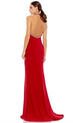 Ieena Duggal - 55285 Embellished Halter Sheath Dress