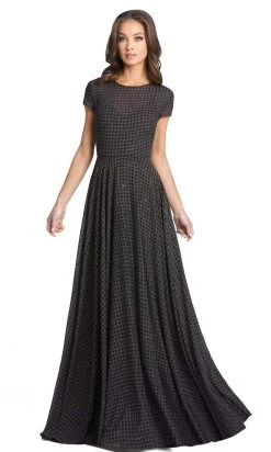 Ieena Duggal - 55306 Modest Designed A-Line Long Dress