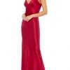 Ieena Duggal - 55333 Plunging V Neck Trumpet Dress