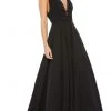 Ieena Duggal - 55379 Deep V Neck Ballgown
