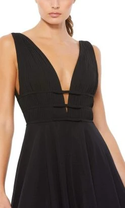 Ieena Duggal - 55379 Deep V Neck Ballgown 8 Ieena Duggal - 55379 Deep V Neck Ballgown