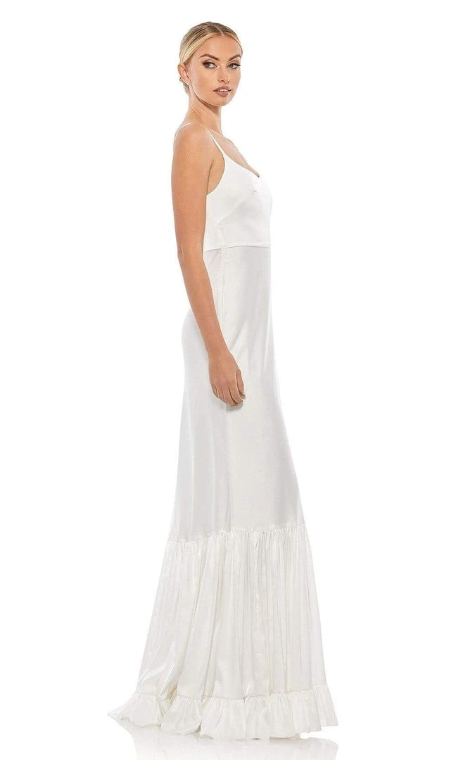 Ieena Duggal - 55381I Spaghetti Strap Scoop Neck Satin Dress 8 Ieena Duggal - 55381I Spaghetti Strap Scoop Neck Satin Dress