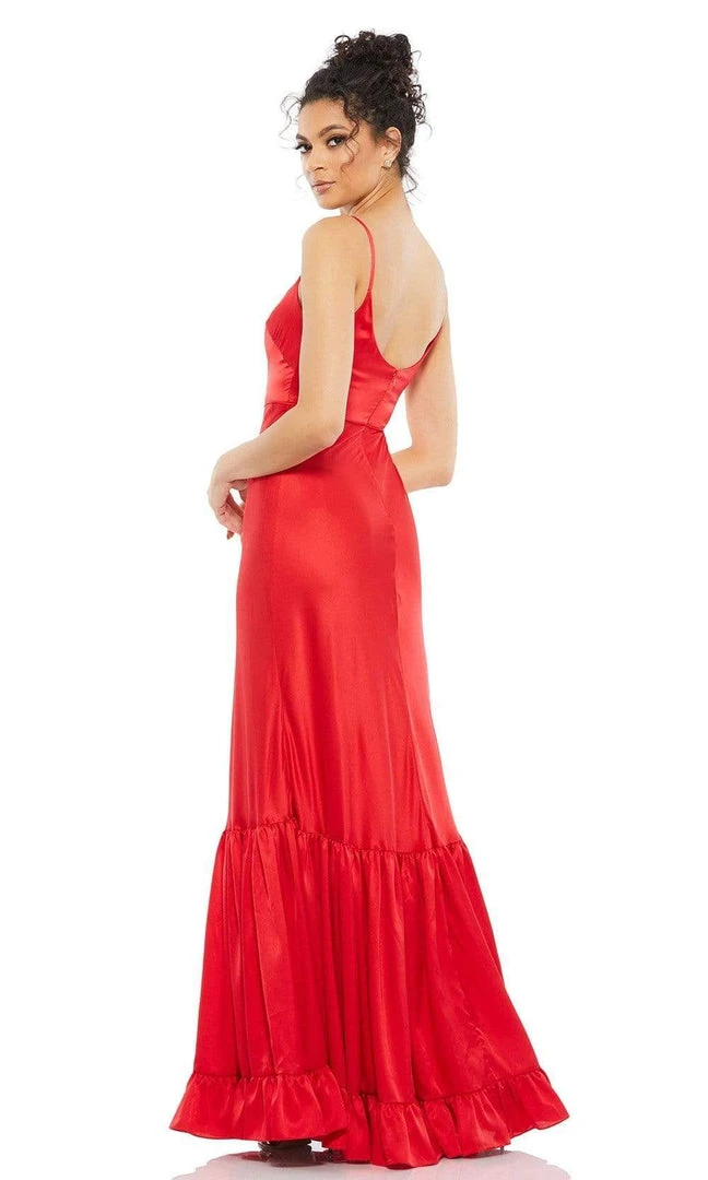 Ieena Duggal - 55381I Spaghetti Strap Scoop Neck Satin Dress 4 Ieena Duggal - 55381I Spaghetti Strap Scoop Neck Satin Dress