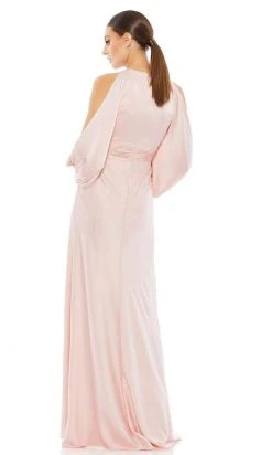 Ieena Duggal - 55397I Split Blouson Sleeve Cutout Gown