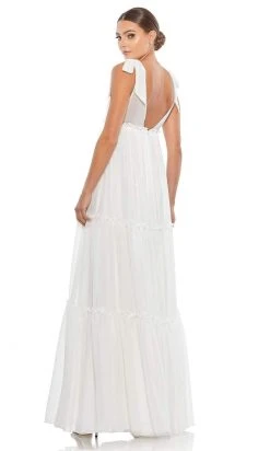 Ieena Duggal - 55411I Bow Accented Tiered A-Line Dress 12 Ieena Duggal - 55411I Bow Accented Tiered A-Line Dress