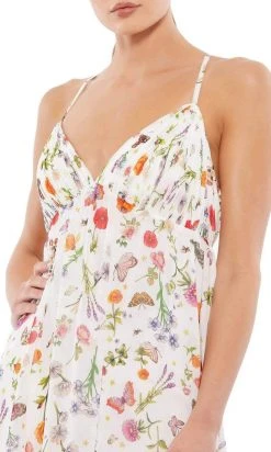 Ieena Duggal - 55421I Printed Baby Doll Short Dress