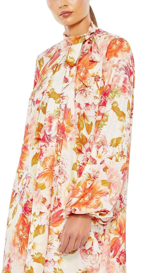 Ieena Duggal 55634 - Bishop Long Sleeve High Neck Short Dress 5 Ieena Duggal 55634 - Bishop Long Sleeve High Neck Short Dress