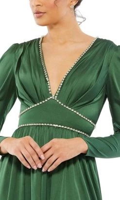 Ieena Duggal 55702 - Puffed Sleeve Evening Gown With Slit 7 Ieena Duggal 55702 - Puffed Sleeve Evening Gown With Slit