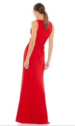 Ieena Duggal - 55703 Pleated Sleeveless Long Gown