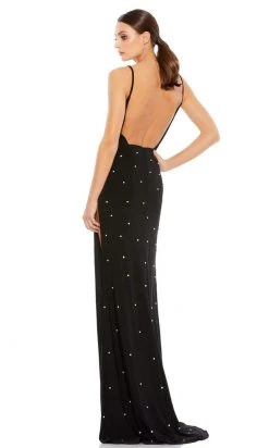 Ieena Duggal - 67812 Polka Dotted Open Back Column Dress 6 Ieena Duggal - 67812 Polka Dotted Open Back Column Dress