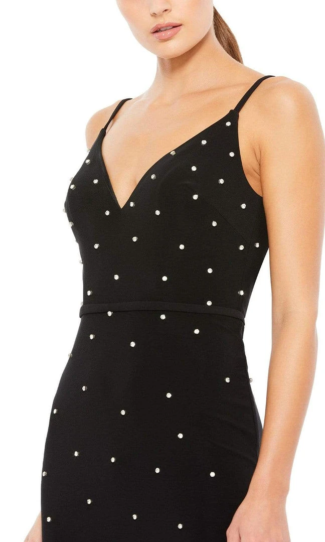 Ieena Duggal - 67812 Polka Dotted Open Back Column Dress 5 Ieena Duggal - 67812 Polka Dotted Open Back Column Dress