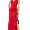 Ieena Duggal - 67815 Plunging V Neck Ruffled Dress 2 Ieena Duggal - 67815 Plunging V Neck Ruffled Dress