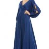 Ieena Duggal - 67847 Bishop Sleeve Wrap Gown