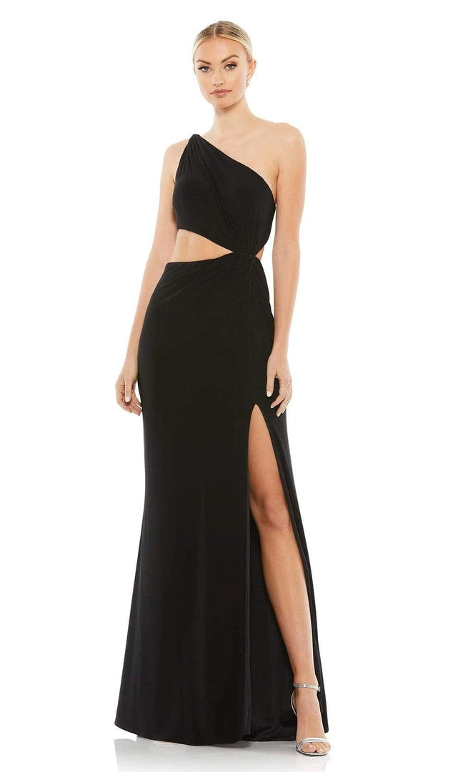 Ieena Duggal - 67937I One Shoulder Cutout High Slit Dress 3 Ieena Duggal - 67937I One Shoulder Cutout High Slit Dress