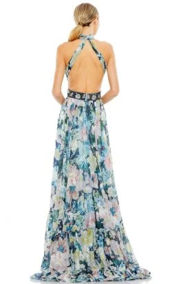 Ieena Duggal 68089 - Pleated Halter Neck Long Dress 6 Ieena Duggal 68089 - Pleated Halter Neck Long Dress