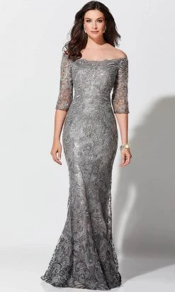 Ivonne D 118D07W - Lace Trumpet Evening Gown Ivonne D For Mon Cheri 11 Ivonne D 118D07W - Lace Trumpet Evening Gown Ivonne D For Mon Cheri