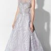 Ivonne D 122D61 - Embroidered Tulle Evening Gown Ivonne D For Mon Cheri