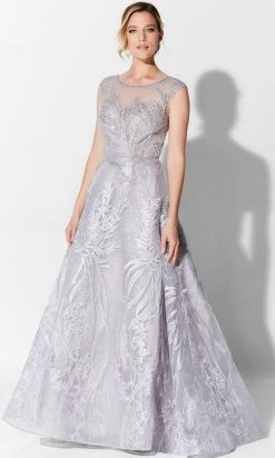 Ivonne D 122D61 - Embroidered Tulle Evening Gown Ivonne D For Mon Cheri