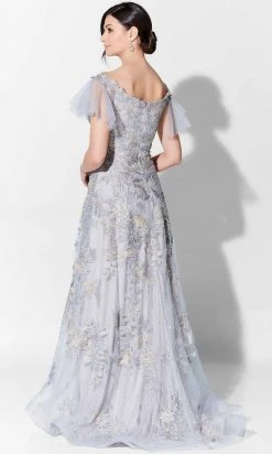 Ivonne D For Mon Cheri Ivonne D 122D63 - Fine Embroidered A Line Gown