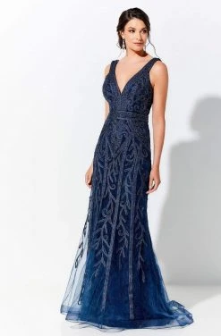 Ivonne D By Mon Cheri - 120D03W Embroidered V-Neck Long Dress Ivonne D For Mon Cheri 18 Ivonne D By Mon Cheri - 120D03W Embroidered V-Neck Long Dress Ivonne D For Mon Cheri